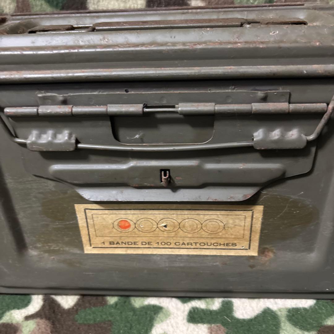 フランス軍　60s 70s CAL.50 AMMO BOX 弾薬箱　送料無料　③