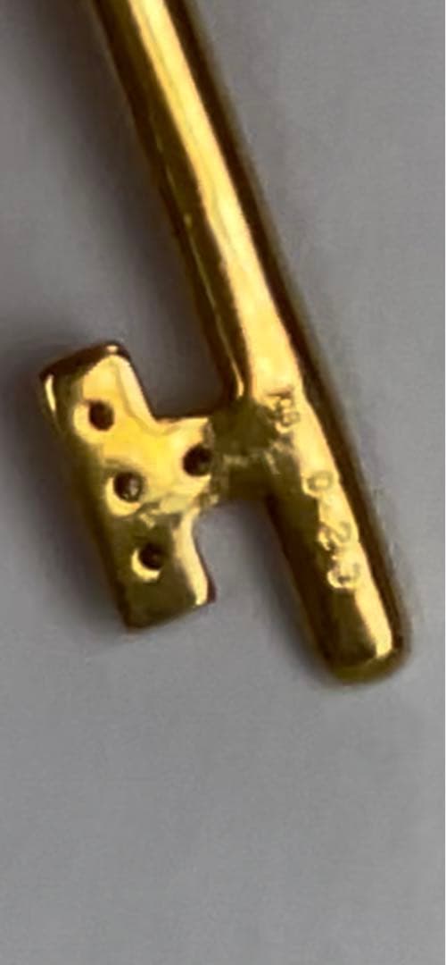 K18YG ペンダント　D-0.23ct