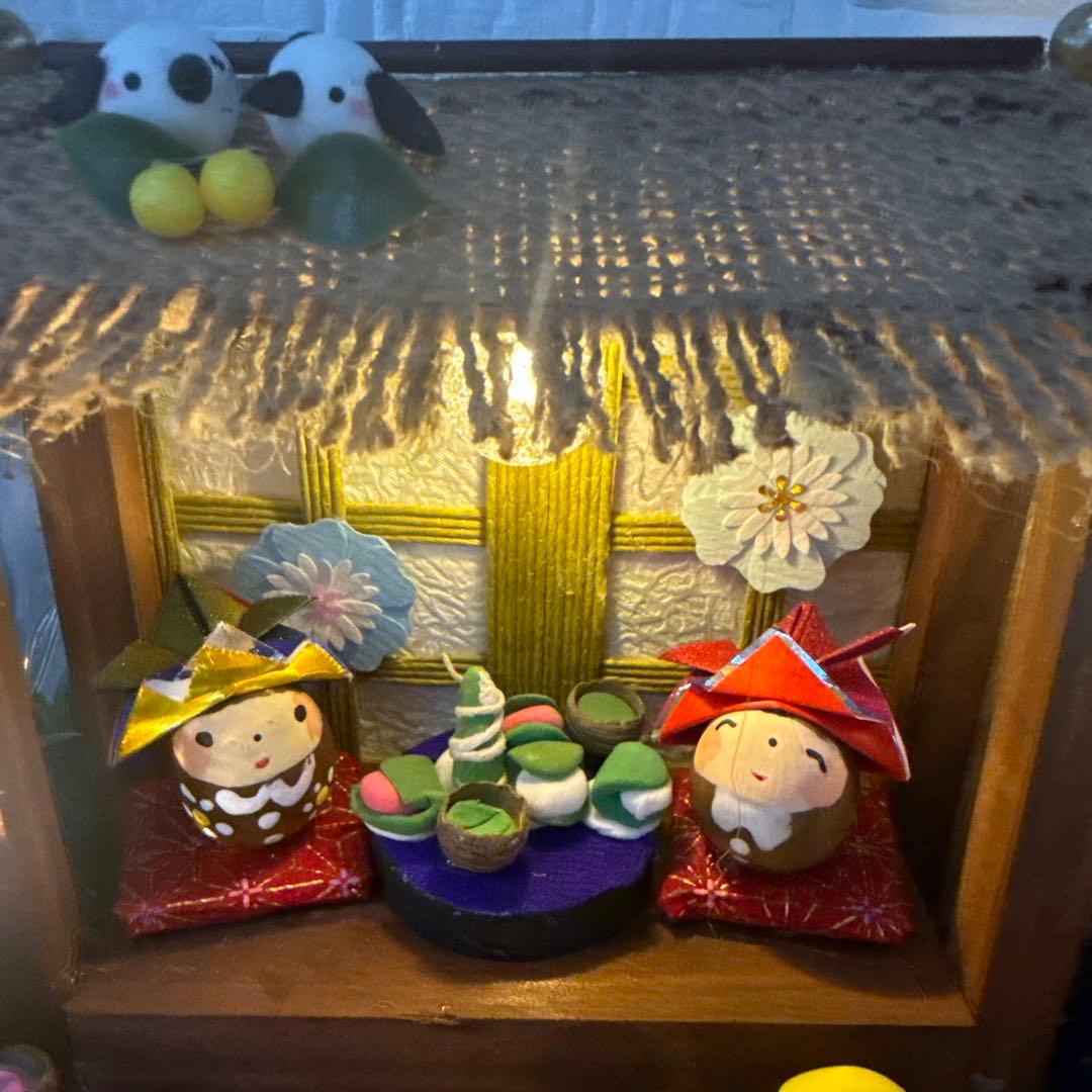 どんぐりアート♡Happy 端午の節句ライト付きオブジェ♡