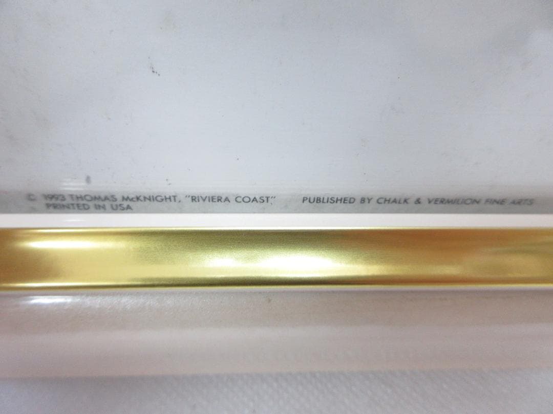 トーマス マックナイト リビエラコースト ポスター画 額装 大判