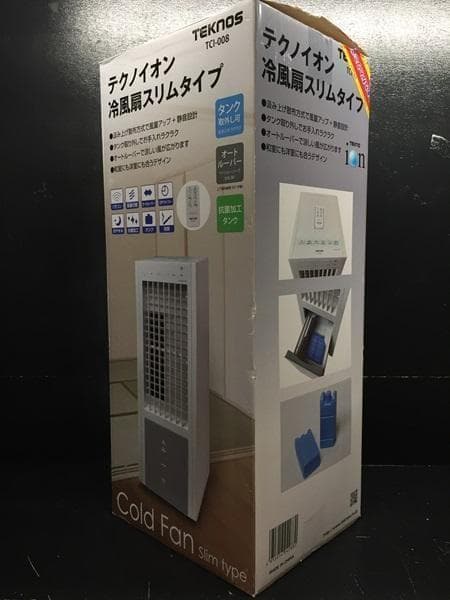 Ｙ超美品 テクノイオン 冷風扇 スリム TCI-008 暑さ対策 クーラー 白