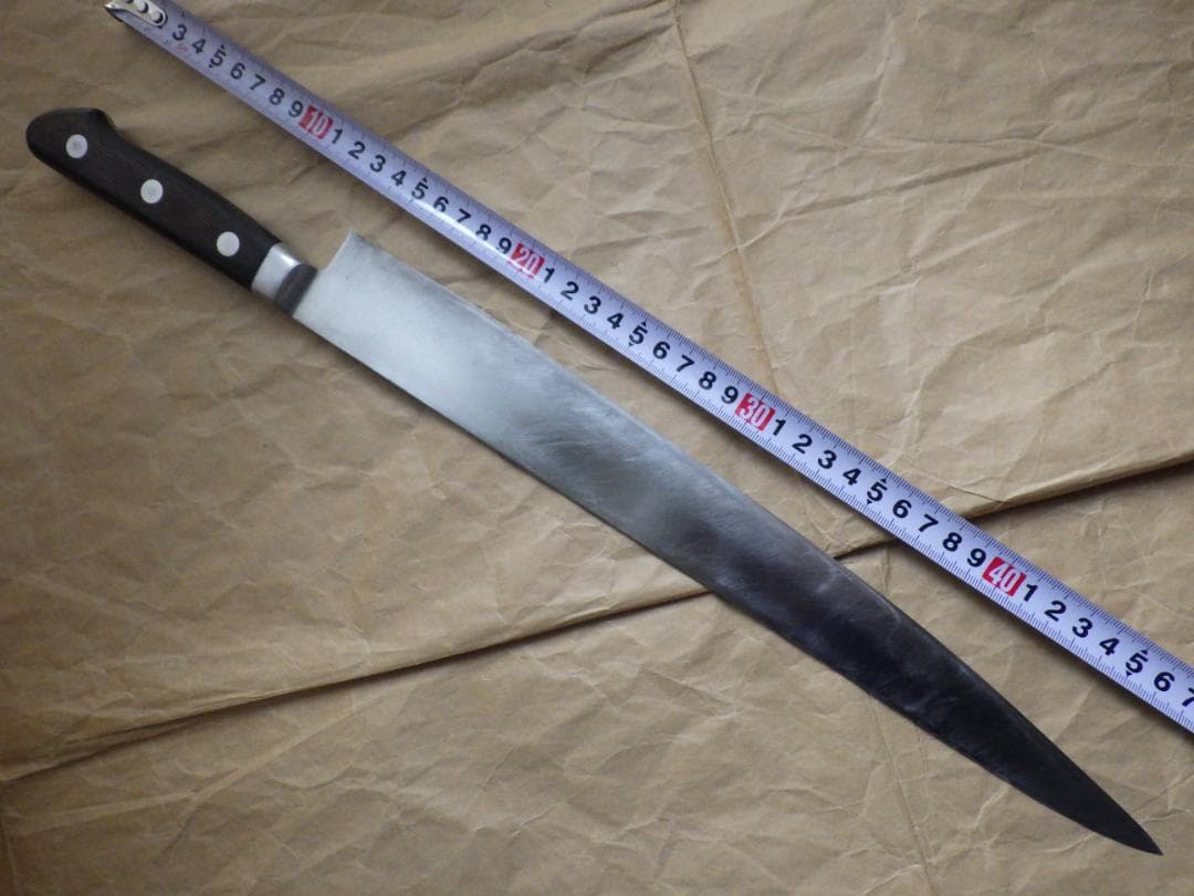 ミソノ モリブデン鋼 筋引包丁刃渡り360mm No.525 ミソノ刃物