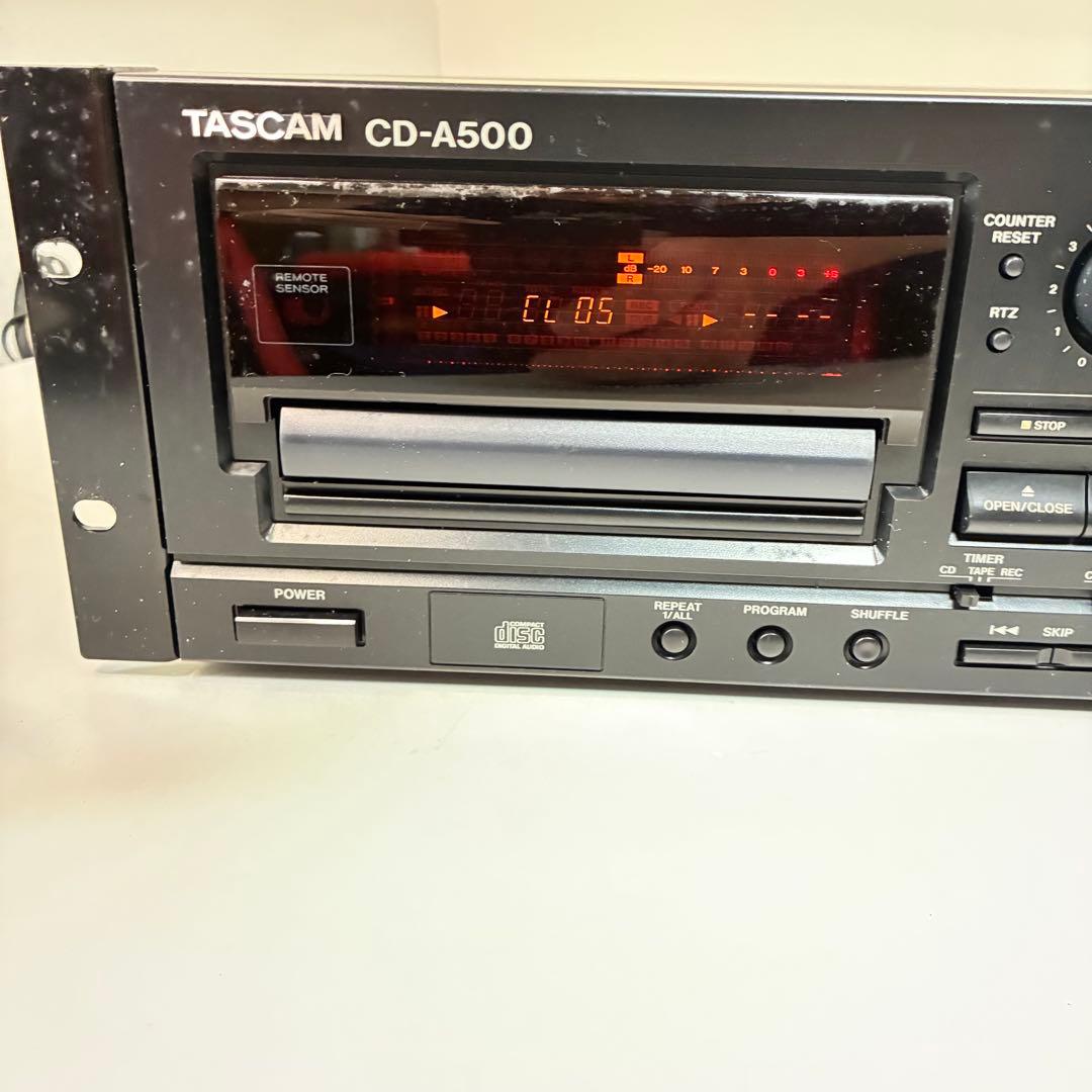 【美品】TASCAM CD-A500 タスカム 業務用CDプレーヤー