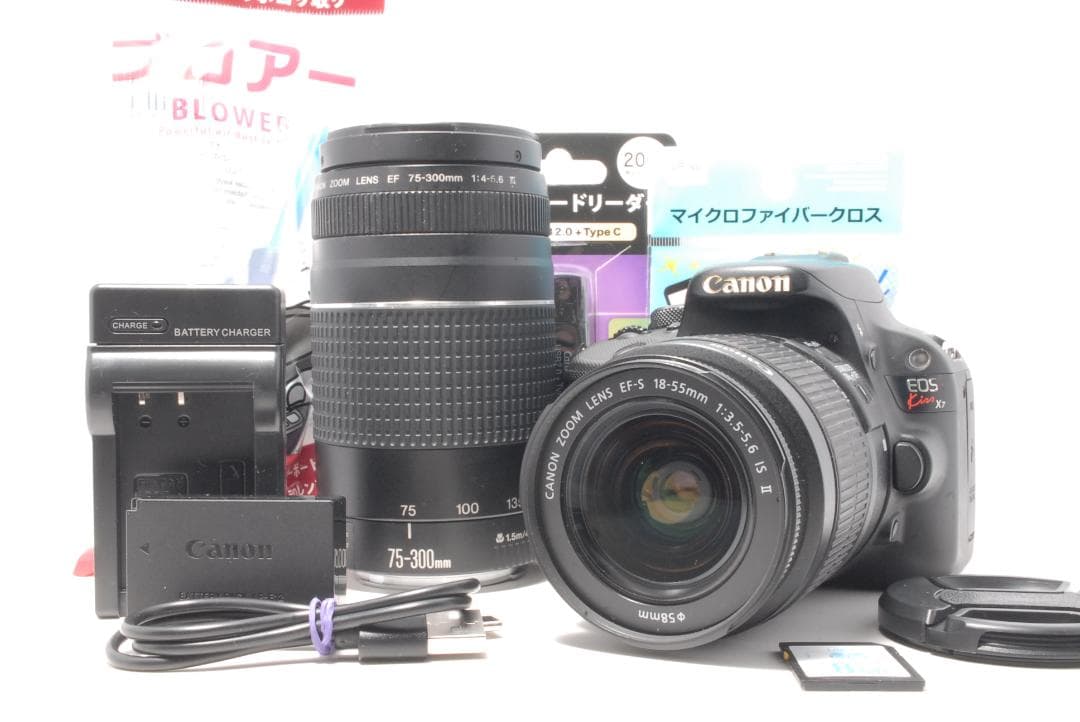Canon EOS Kiss X7 ダブルレンズセット カメラバッグ付き