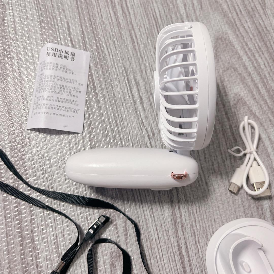 最安値☘️ポータブルファン ハンディ 5イン1 手持ちミニファン USB充電