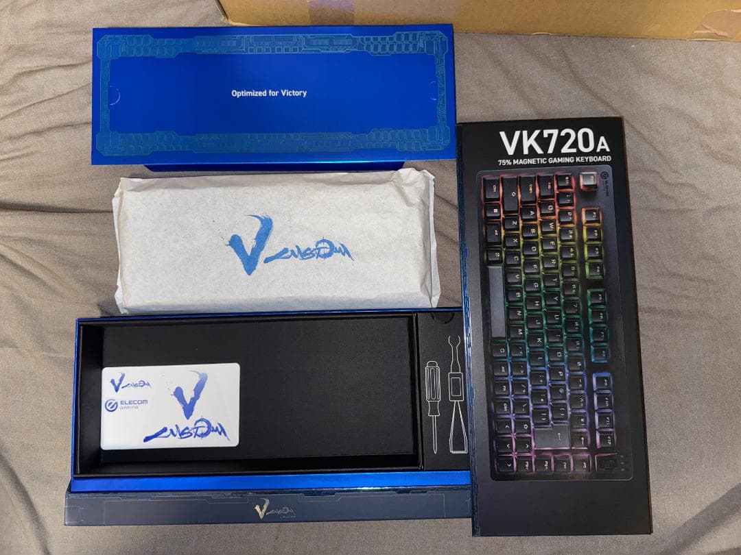エレコム ゲーミングキーボード V custom VK720A 日本語配列