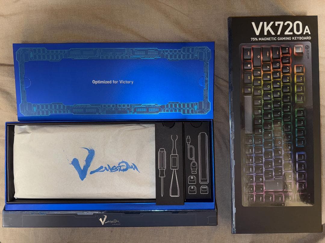 エレコム ゲーミングキーボード V custom VK720A 日本語配列