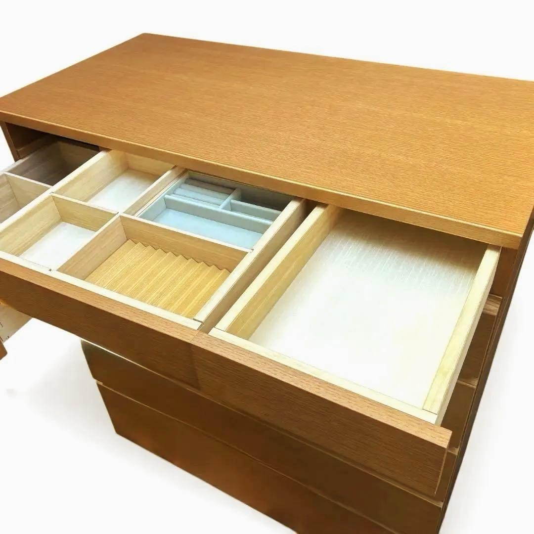 美品　カリモク　karimoku　チェスト　6段　オーク　収納　タンス　北欧