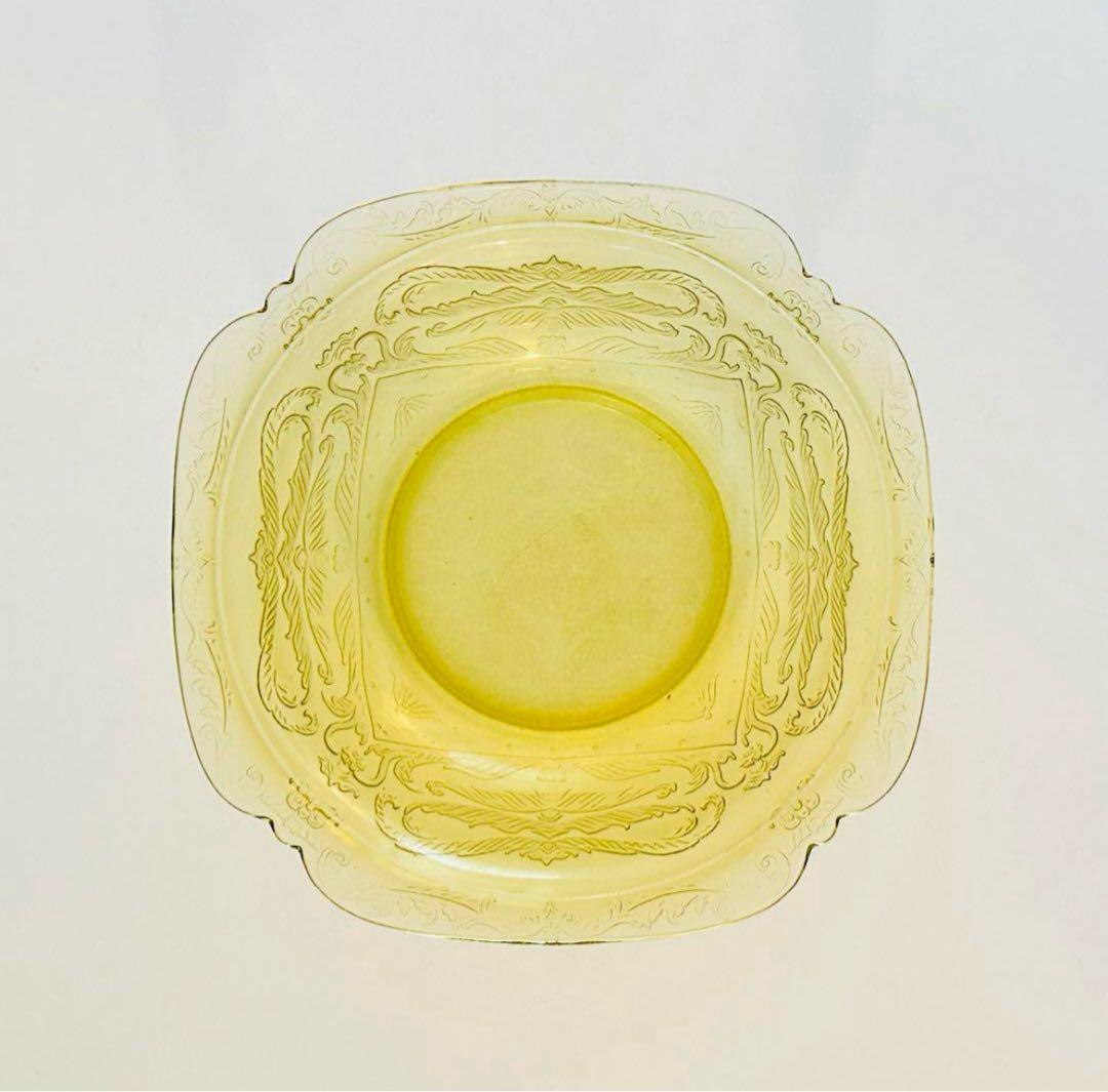 678【激レア深型サイズ大】金運ＵＰ♡黄色／ヴィンテージ／フェデラル／マドリッド