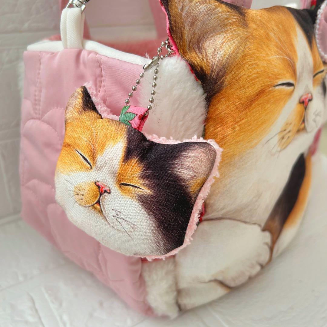こ*あ様 お昼寝ニャンコ　猫ちゃんキルト＆ボア　コヤンイサムチョン　ラウンドトー