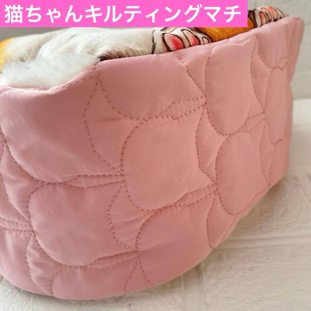 こ*あ様 お昼寝ニャンコ　猫ちゃんキルト＆ボア　コヤンイサムチョン　ラウンドトー