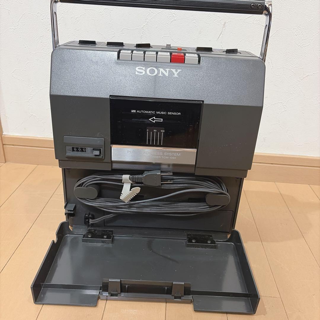 【超美品！】SONY カセットテープレコーダー TCM-1390 録音再生機