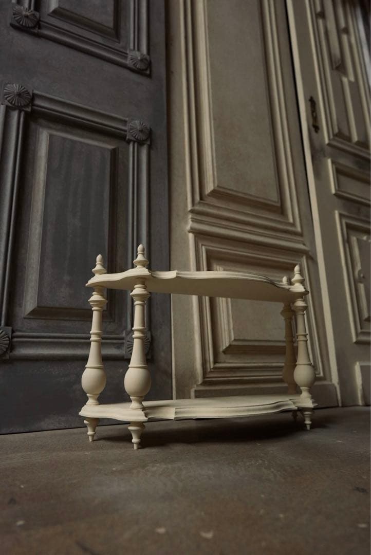 【受注製作】ナポレオンシェルフ(アイボリーホワイト)