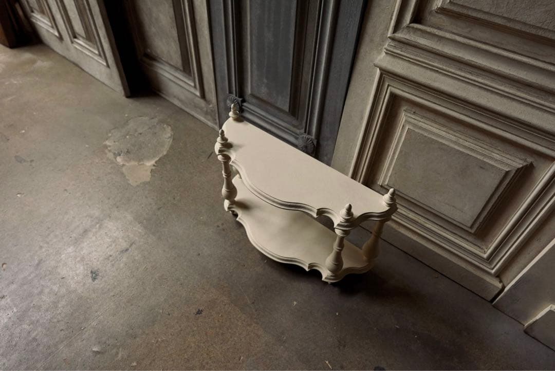 【受注製作】ナポレオンシェルフ(アイボリーホワイト)