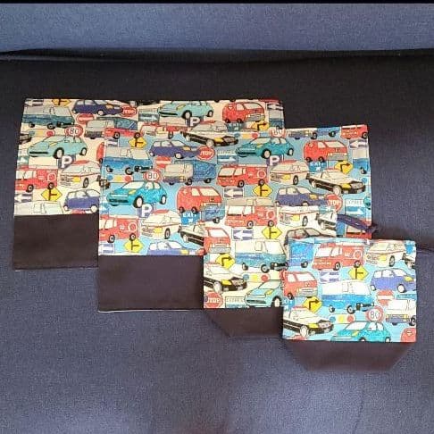 8100円→7000円車クレヨンタッチ白＆水色！！８点セット！