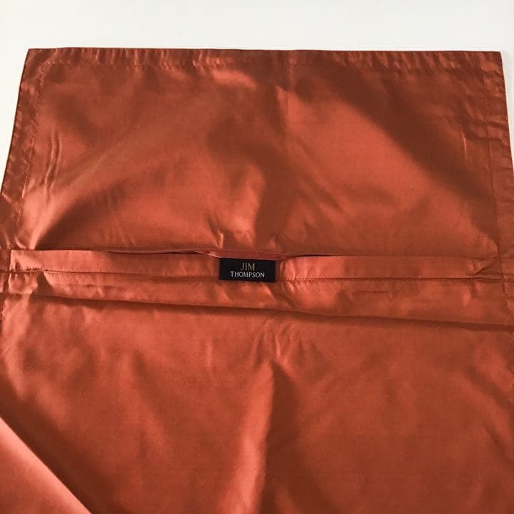 ジム・トンプソン　シルク　クッションカバー(象柄×無地) 新品