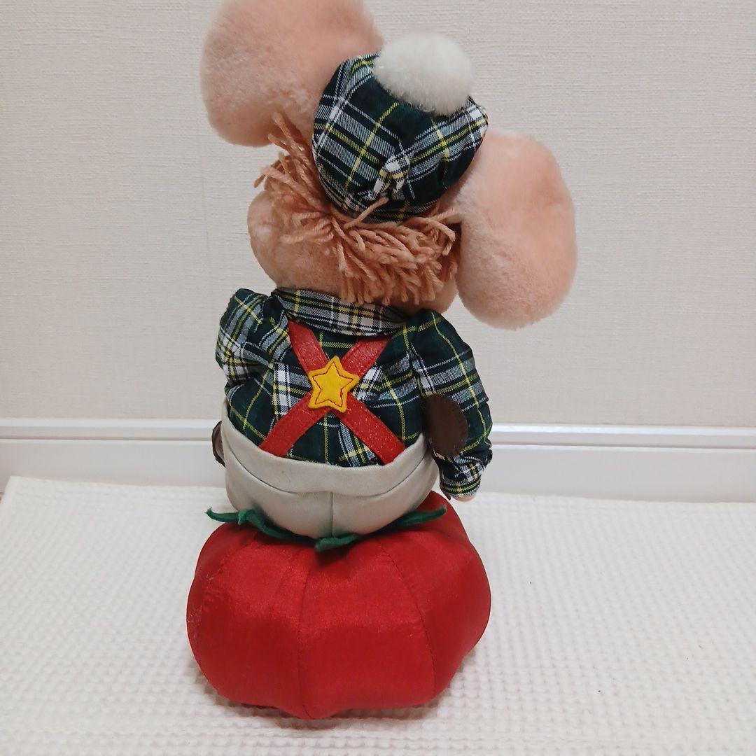 トッポジージョレトロぬいぐるみ 赤いトマト型クッション付き