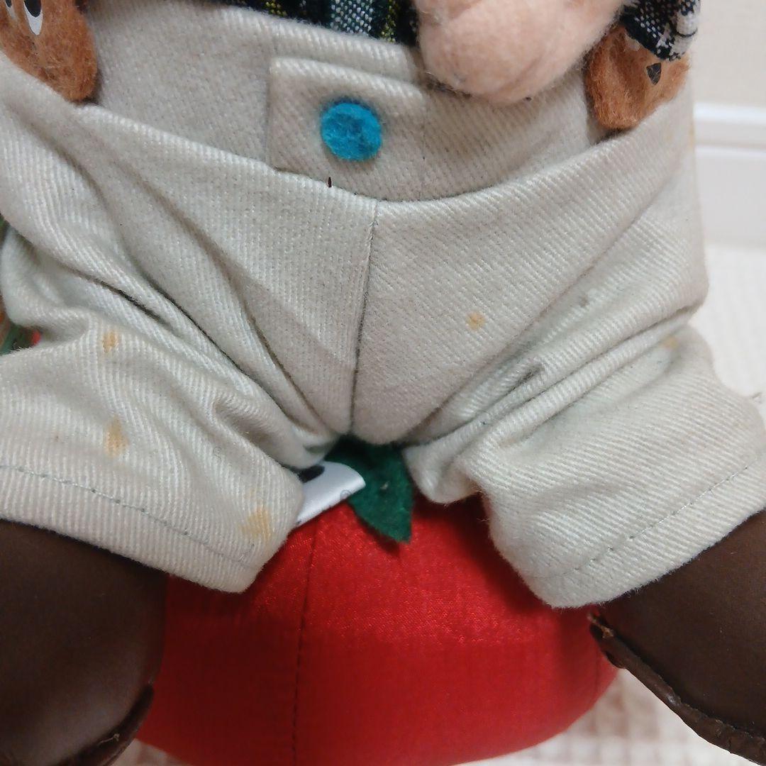 トッポジージョレトロぬいぐるみ 赤いトマト型クッション付き