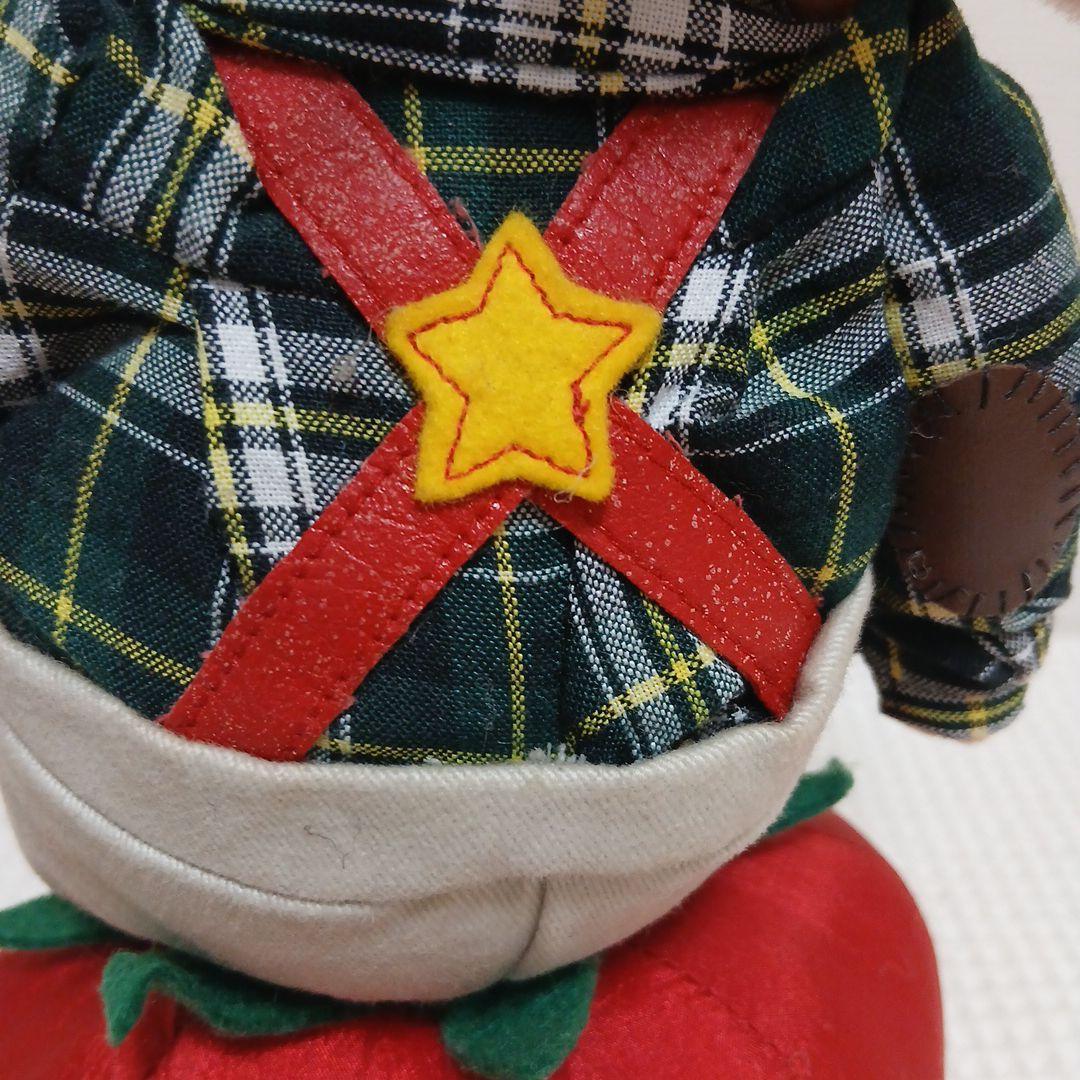トッポジージョレトロぬいぐるみ 赤いトマト型クッション付き