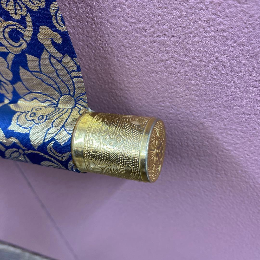 美品 掛け軸 松井翔雲作 金地 三尊佛 共箱 仏画 美術年鑑掲載 年中掛け