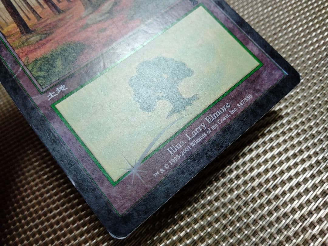 【ご確認用】オデッセイ foil 森(347) 日本語 1枚　MP寄り　MTG