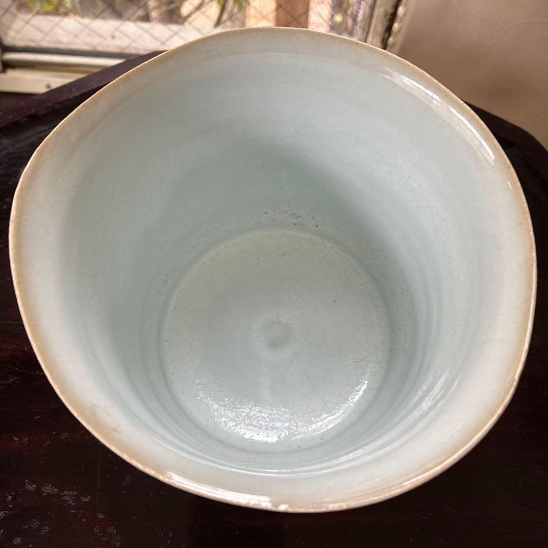 芦澤龍夫さん作品　淡い青色 花器