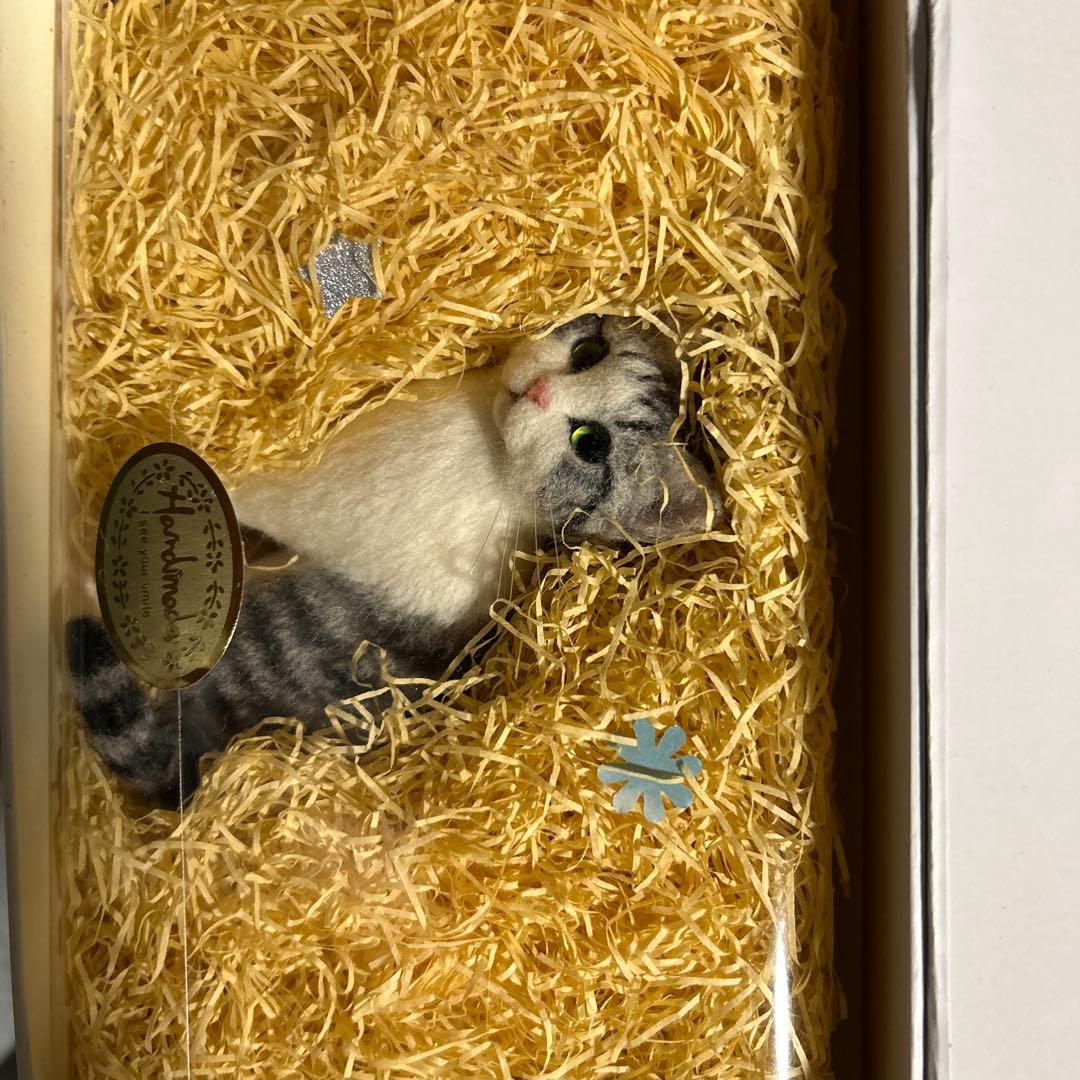 手作り羊毛フェルト猫