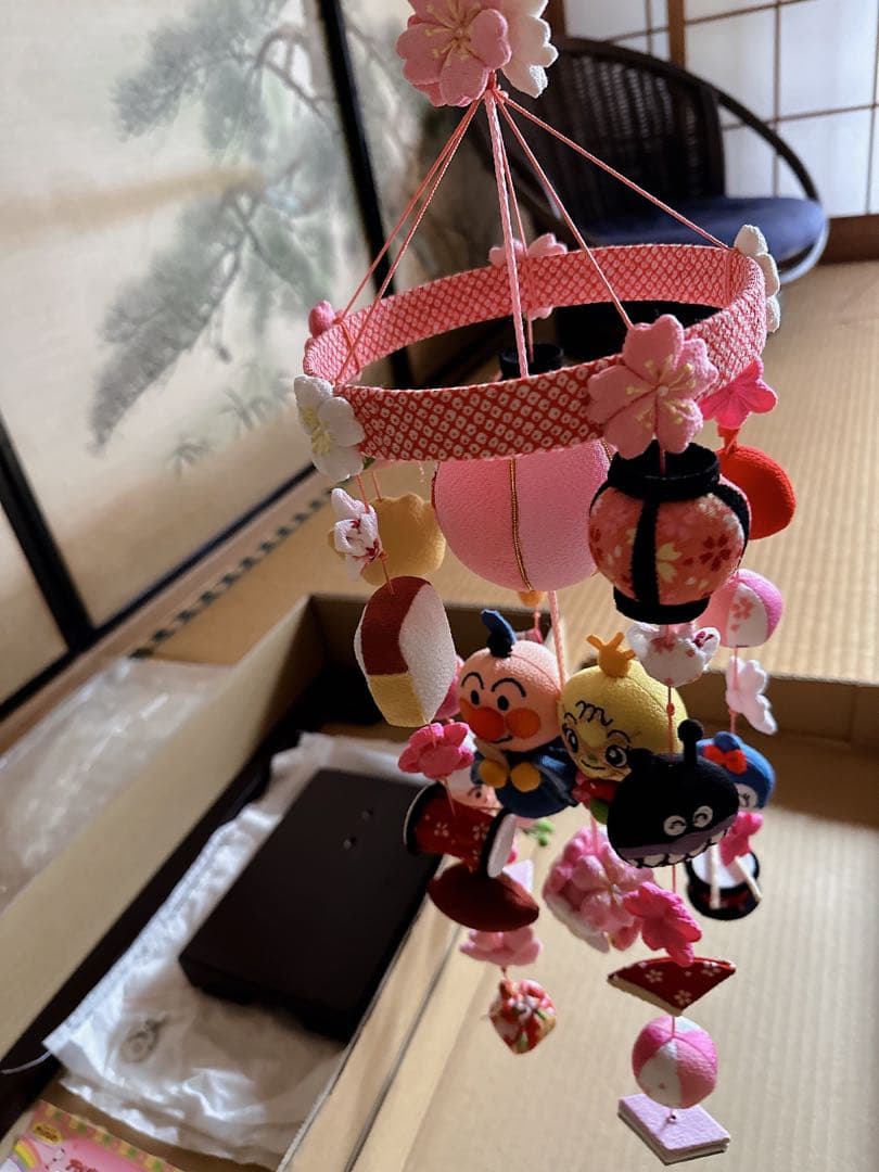 アンパンマン　吊るし雛　ひな祭り