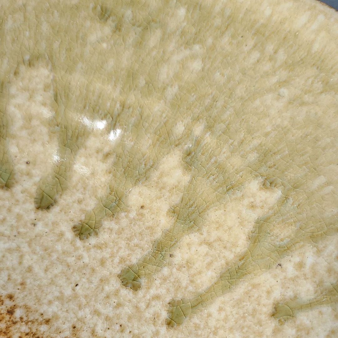 信楽焼 大皿  古信楽 直径３４cm