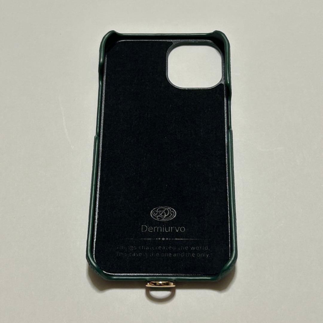 【新品】デミュウDEMIU スマホケース グリーン iPhone13
