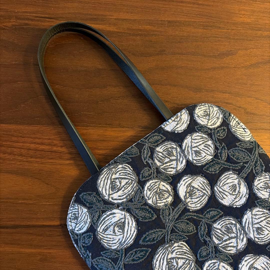 ハンドメイド トートバッグ ミナペルホネンrosy