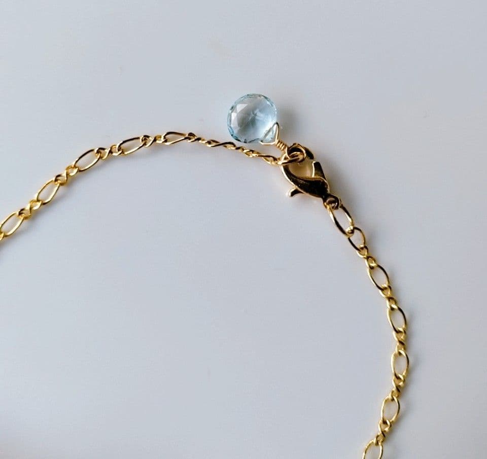 Kgf14 希少 アンダラクリスタル 【シアンエンジェル】 原石 ブレスレット