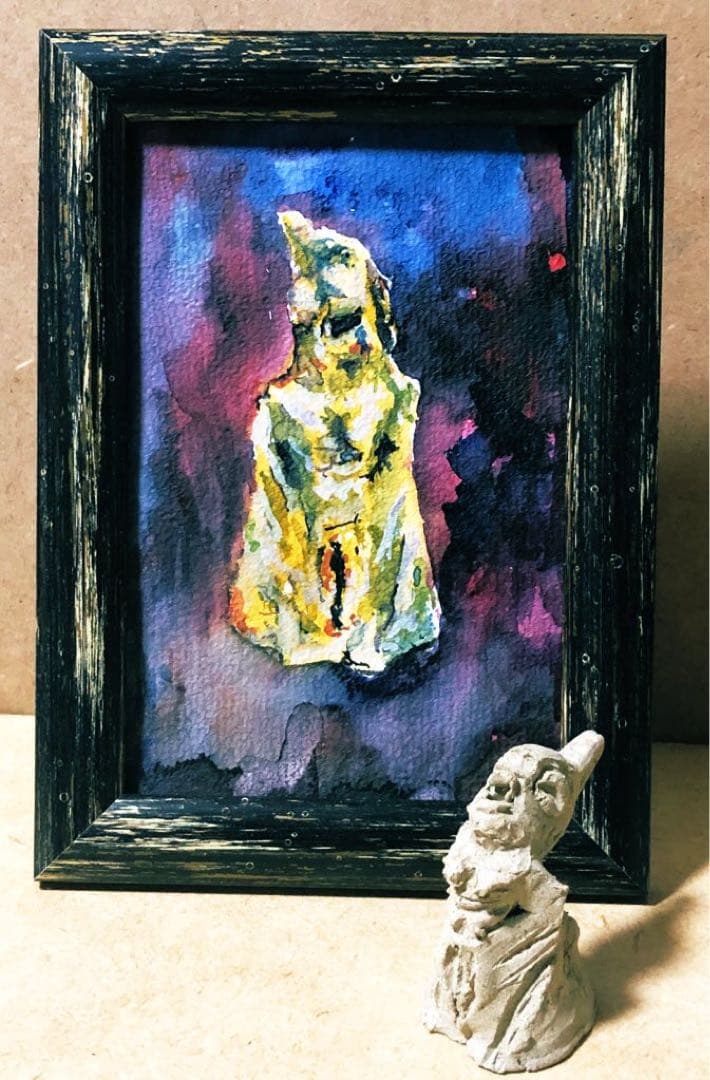 上級呪術用絵画＋邪神像セット　邪神のこけら　micchan作
