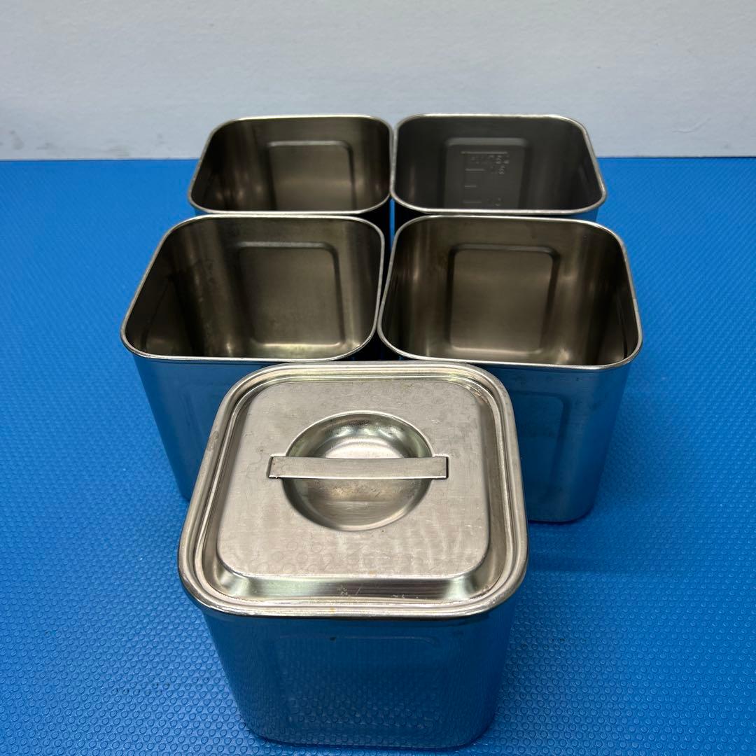 YUKIWAキッチン角ポット14点　蓋3点 セット　ステンレス　業務用