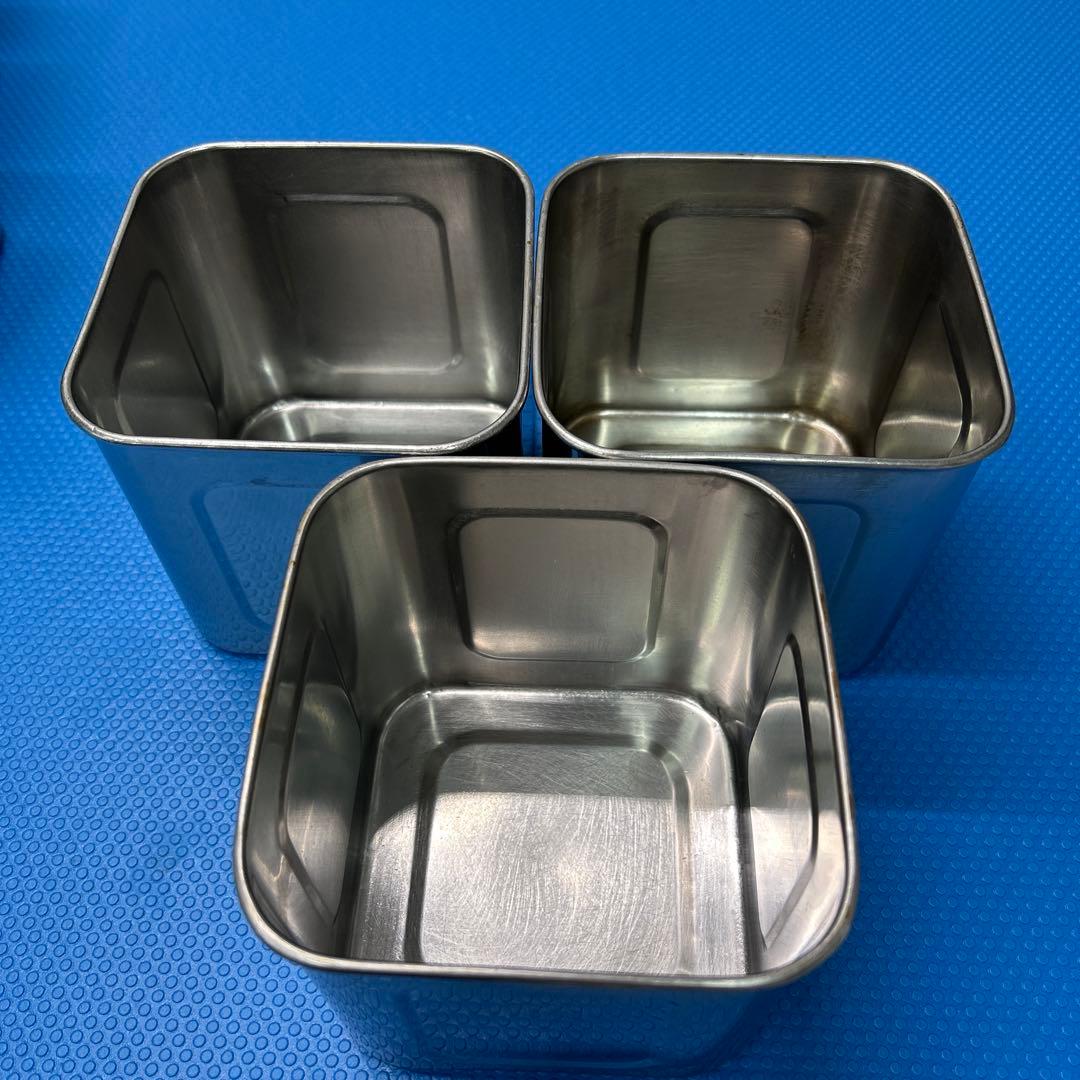 YUKIWAキッチン角ポット14点　蓋3点 セット　ステンレス　業務用