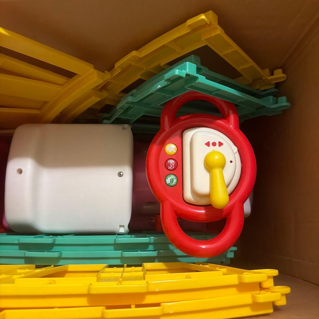 電動乗用　ハローキティ　ポッポトレイン　平成レトロ　希少　レア　玩具　汽車　電車