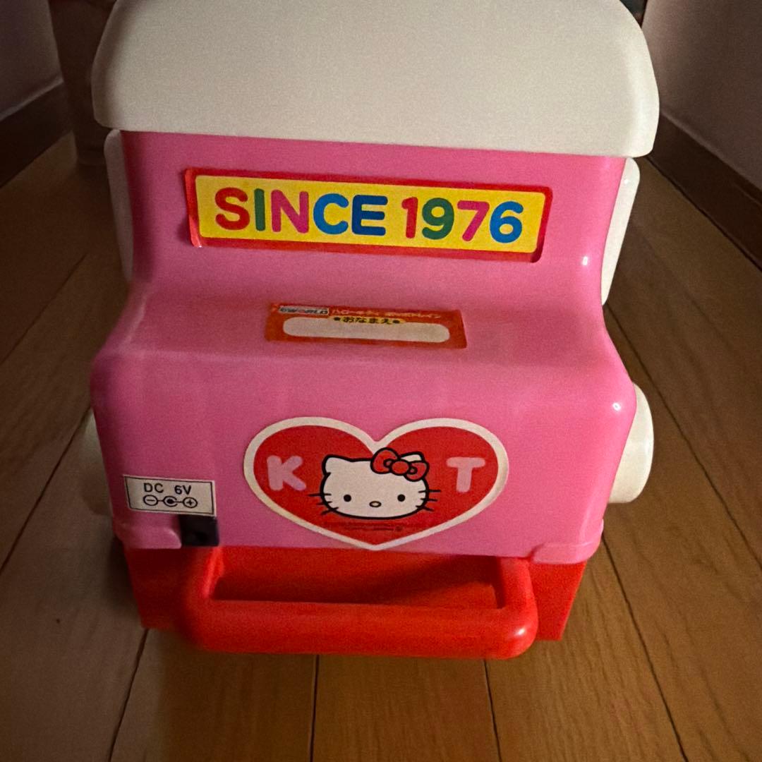 電動乗用　ハローキティ　ポッポトレイン　平成レトロ　希少　レア　玩具　汽車　電車