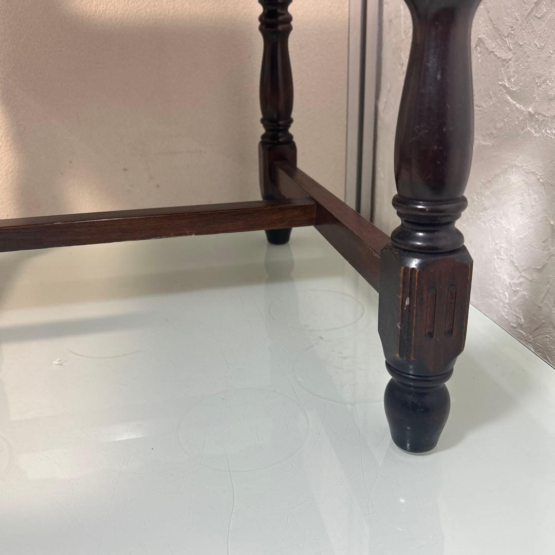 ☆昭和レトロ　当時物　高級感のある椅子　赤　布張り　木製☆