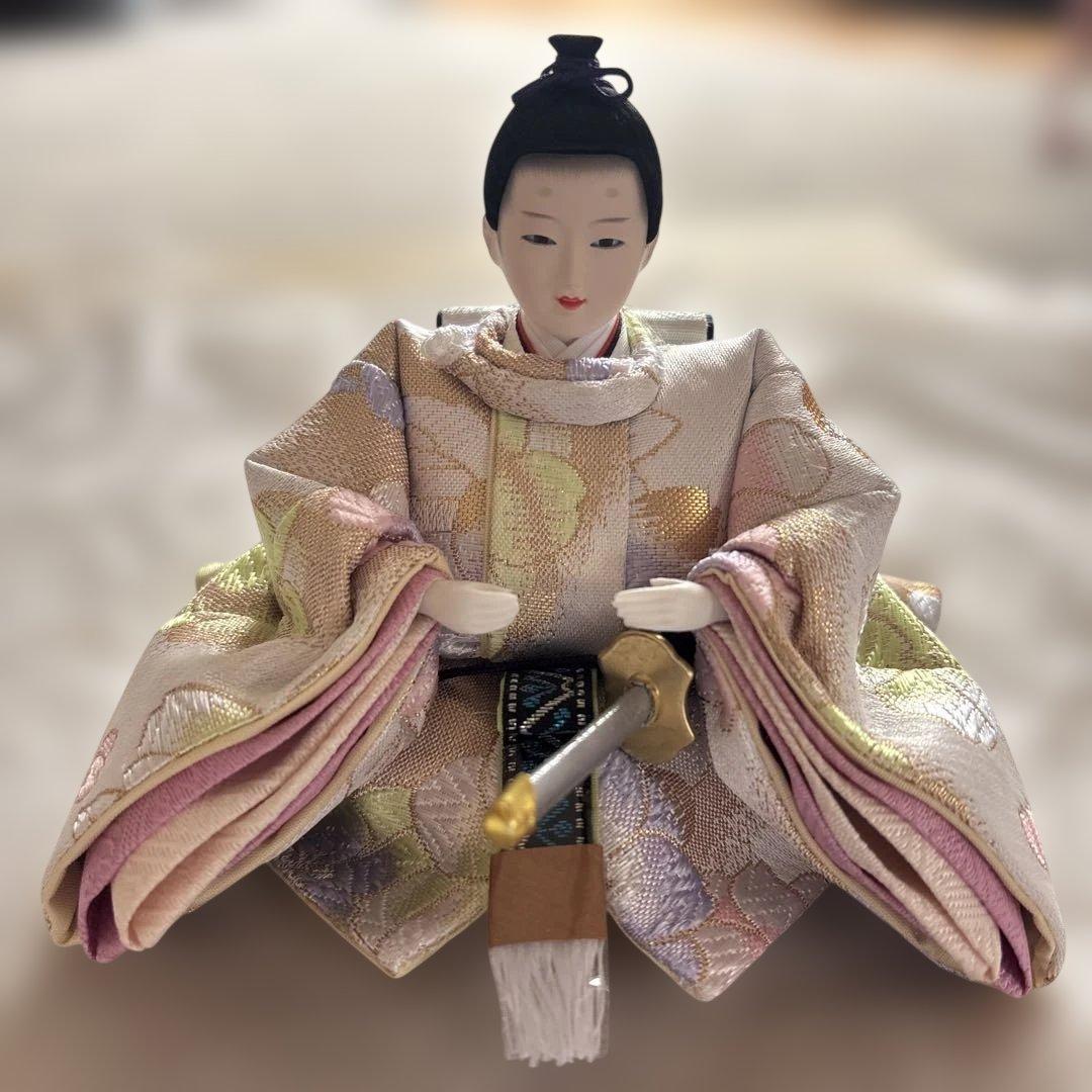 雛人形 月屏風+吊るし雛+小物類