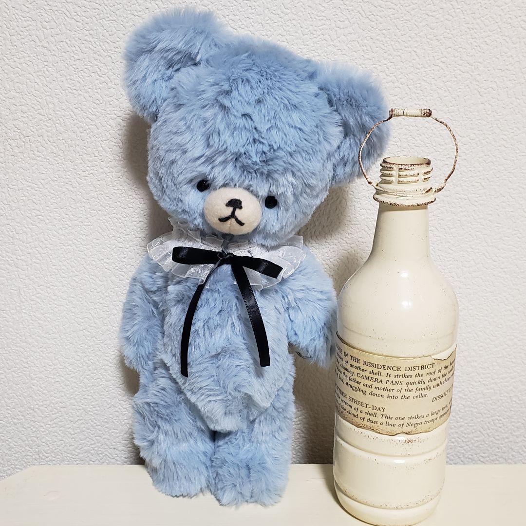 No.707 テディベア(28cm)BD 2026.3.15 ブルー×つけ襟