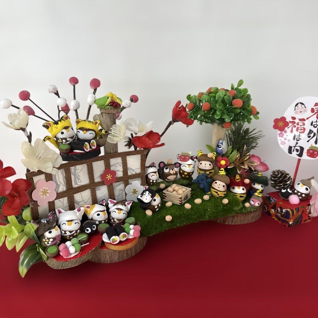 どんぐりアート♡節分オブジェ＆バレンタイン♡
