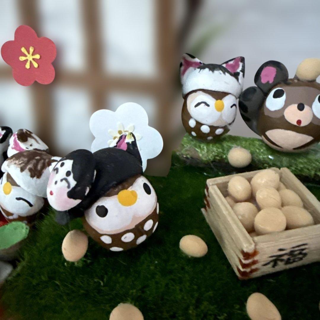 どんぐりアート♡節分オブジェ＆バレンタイン♡