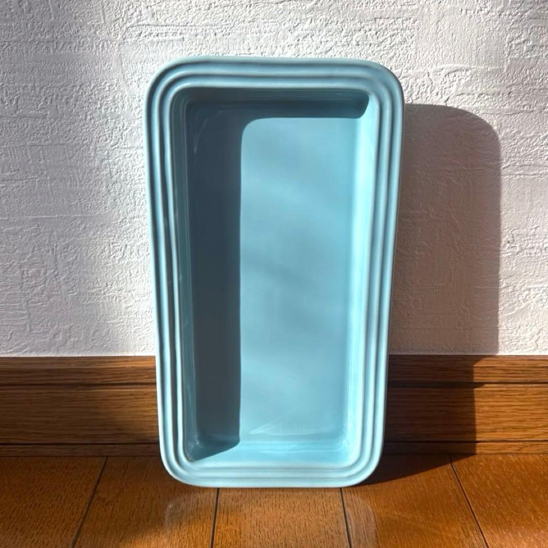 LE CREUSETル・クルーゼ ライトブルー 角皿 2枚セット 耐熱皿 深皿