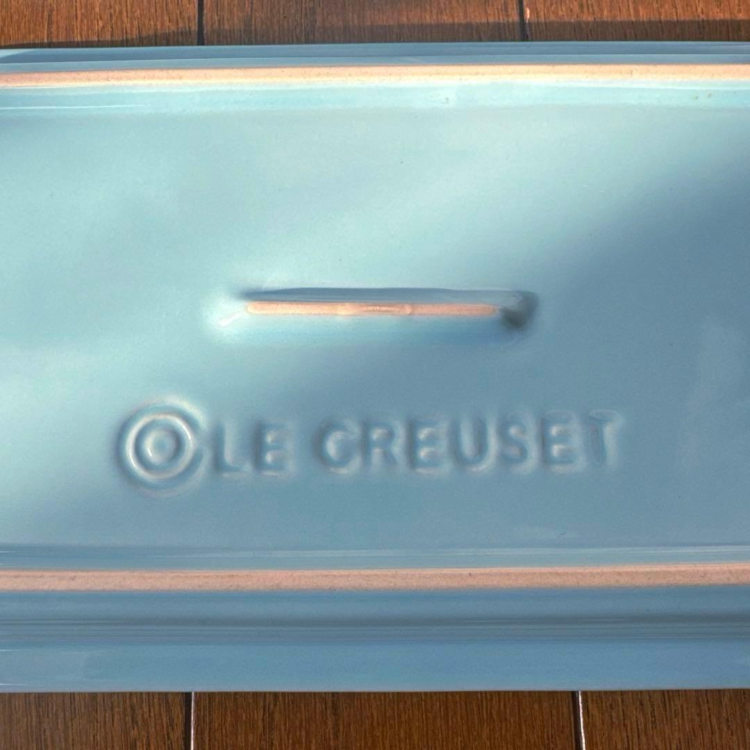 LE CREUSETル・クルーゼ ライトブルー 角皿 2枚セット 耐熱皿 深皿