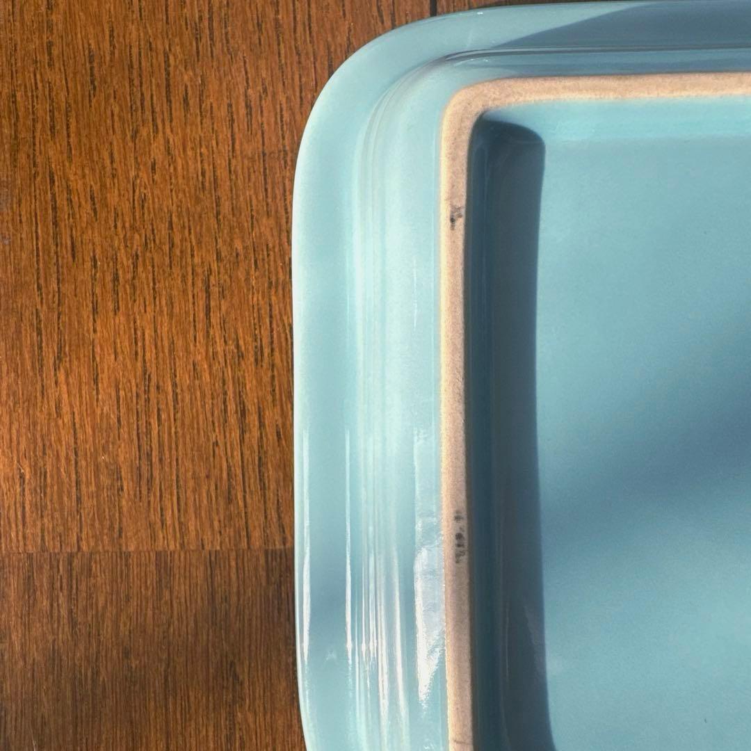 LE CREUSETル・クルーゼ ライトブルー 角皿 2枚セット 耐熱皿 深皿