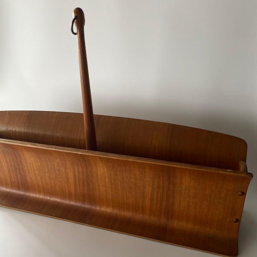 希少 山口木工 チーク スリッパラック マガジンラック 剣持勇