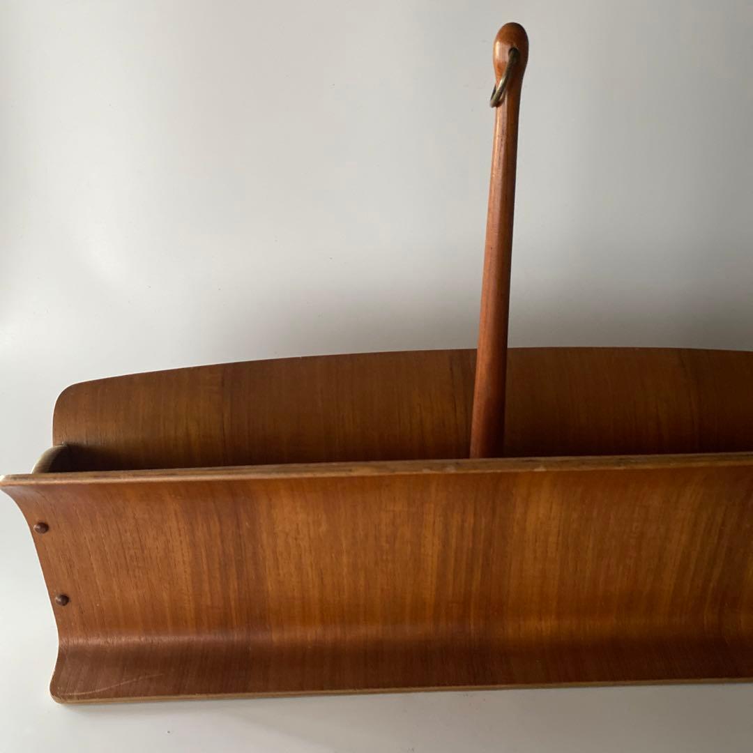 希少 山口木工 チーク スリッパラック マガジンラック 剣持勇