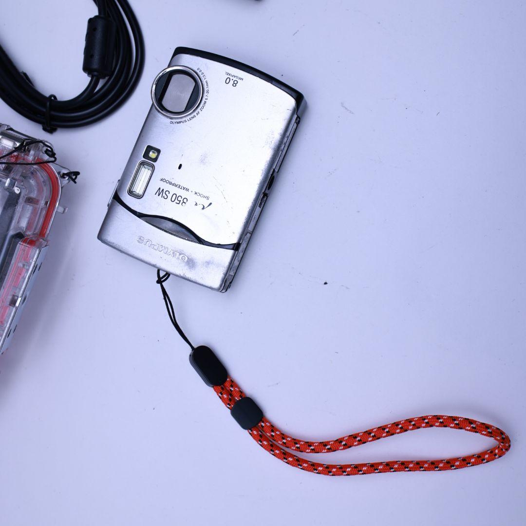 スマホ転送可 OLYMPUS μ850 デジタルカメラ 充電器カード付