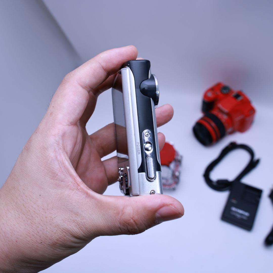 スマホ転送可 OLYMPUS μ850 デジタルカメラ 充電器カード付