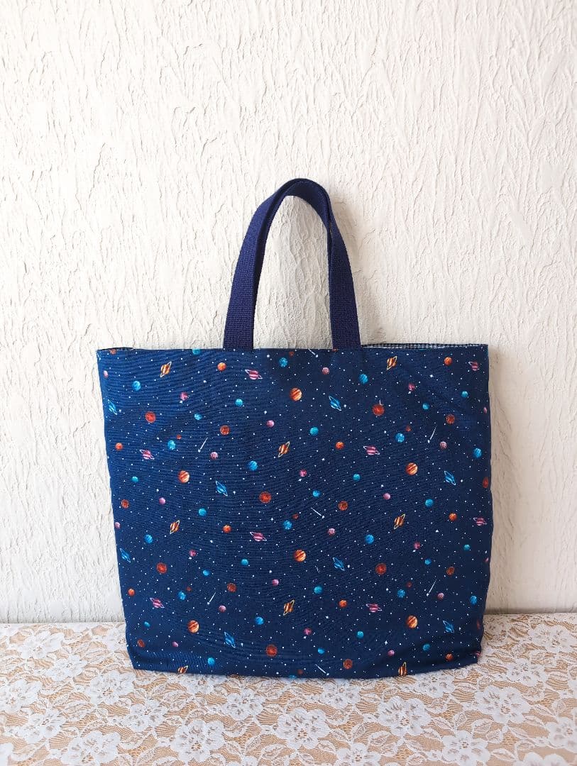入園入学6点セット　宇宙柄　レッスンバッグ☆上履き袋☆体操着袋
